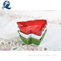 Christmas Tree Shape Ceramic Serving Plates Dishes